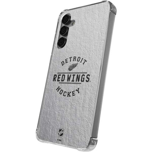 NHL Detroit Red Wings Black Text Galaxy S24 Plus Clear Case